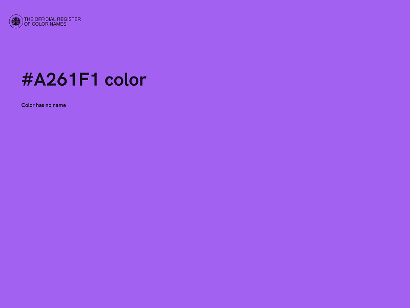 #A261F1 color image