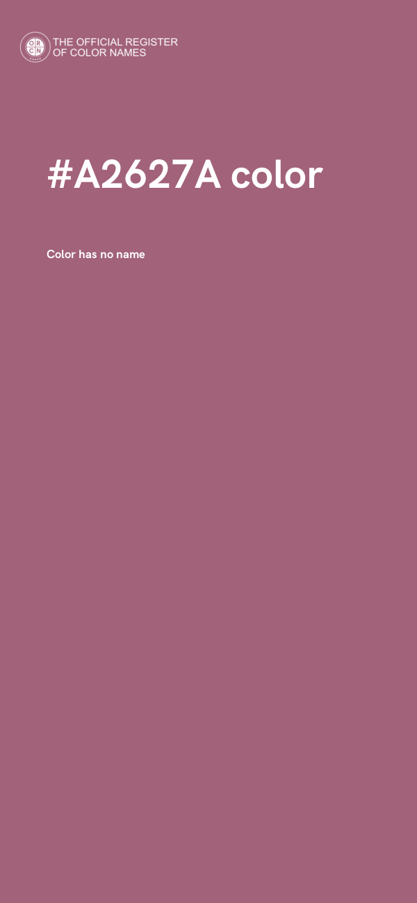 #A2627A color image