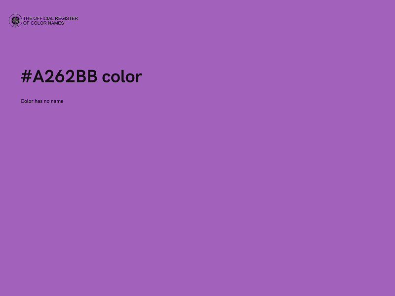 #A262BB color image