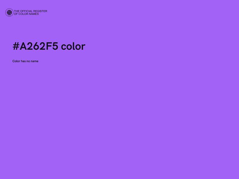 #A262F5 color image