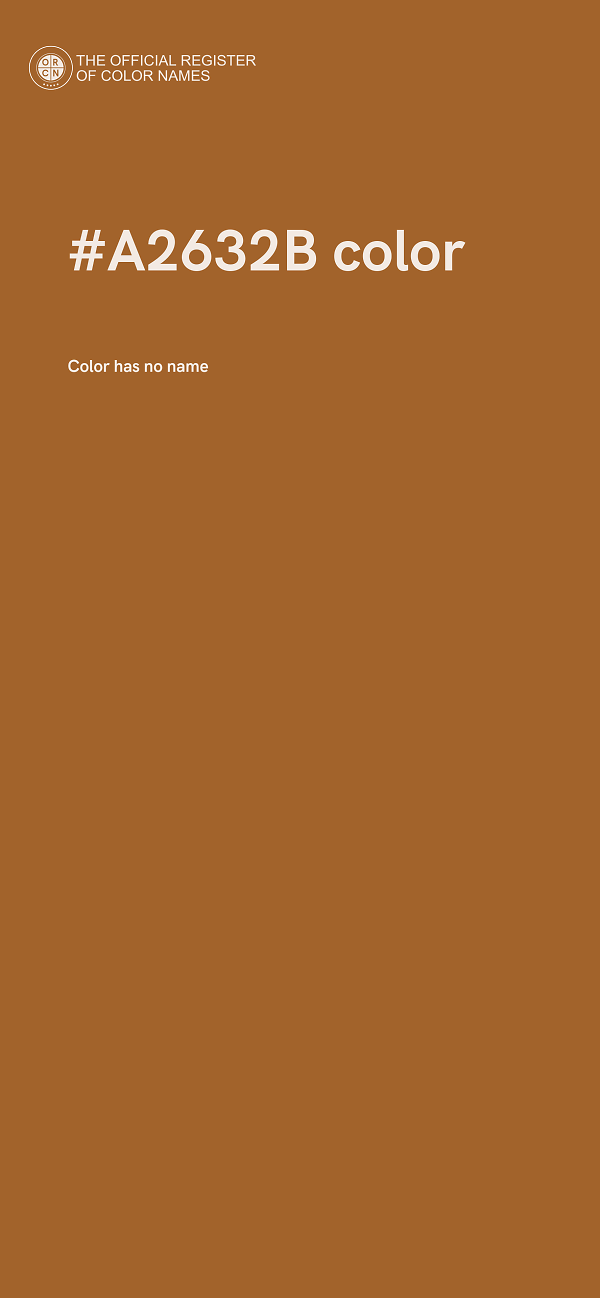#A2632B color image