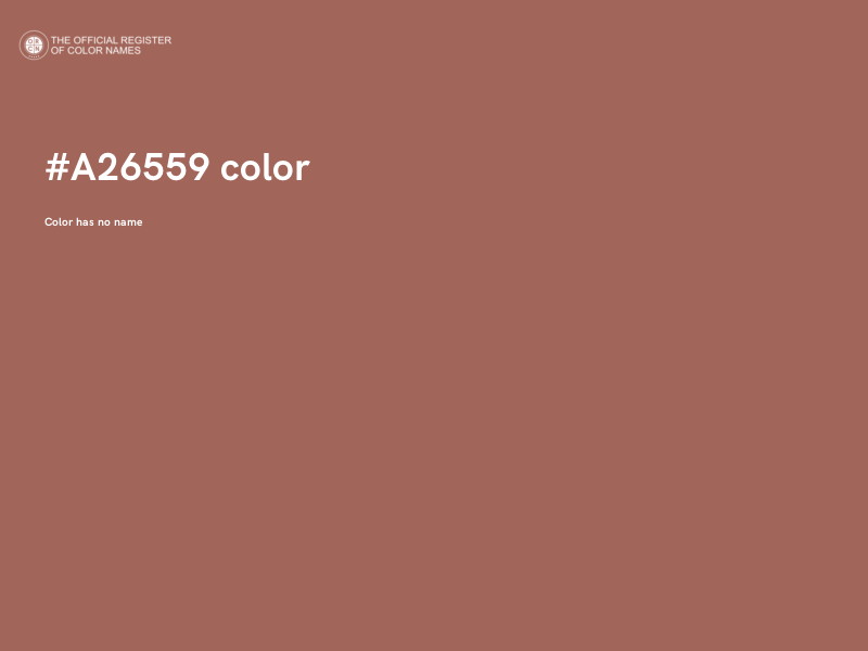 #A26559 color image