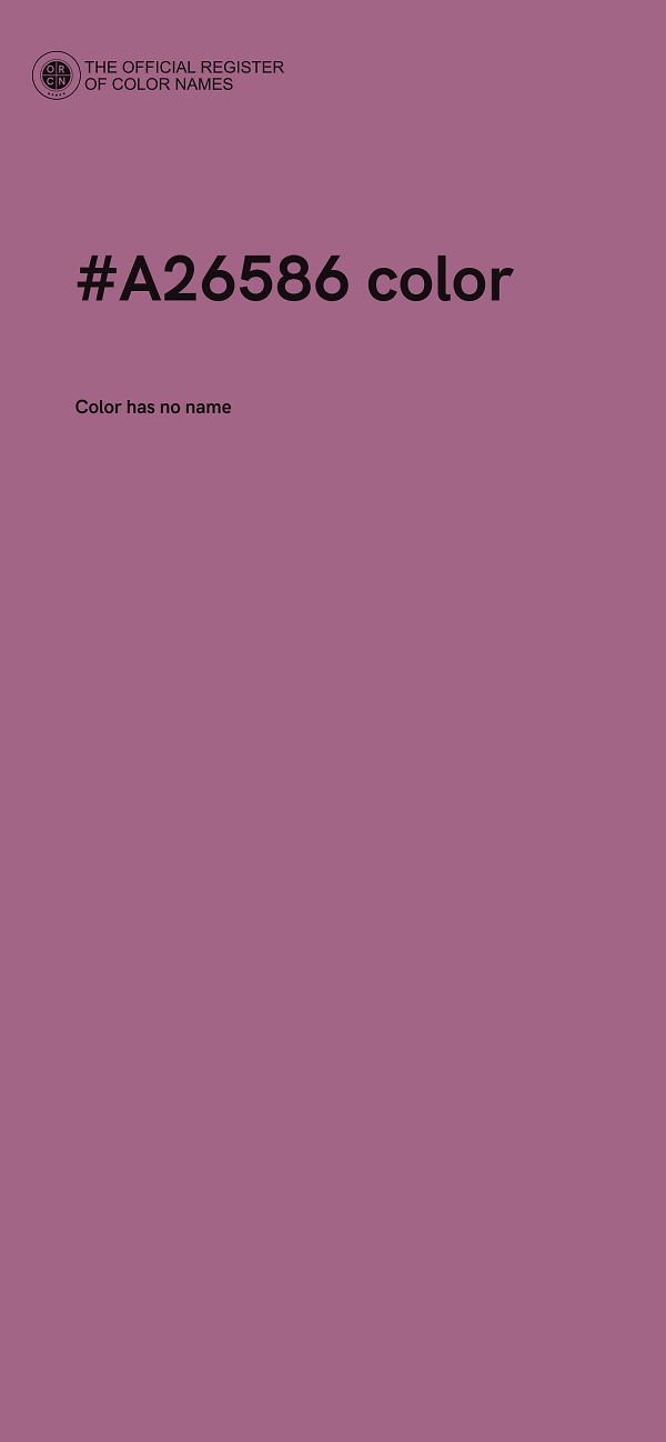 #A26586 color image