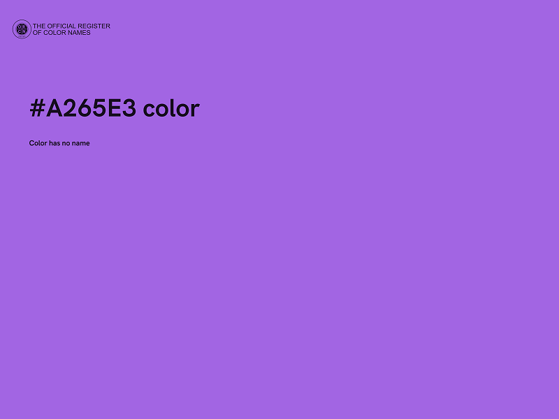 #A265E3 color image