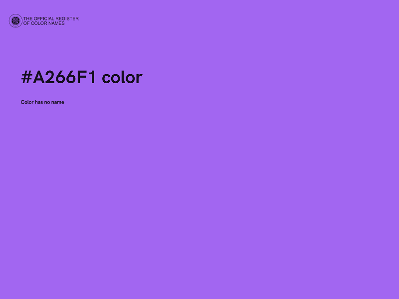 #A266F1 color image