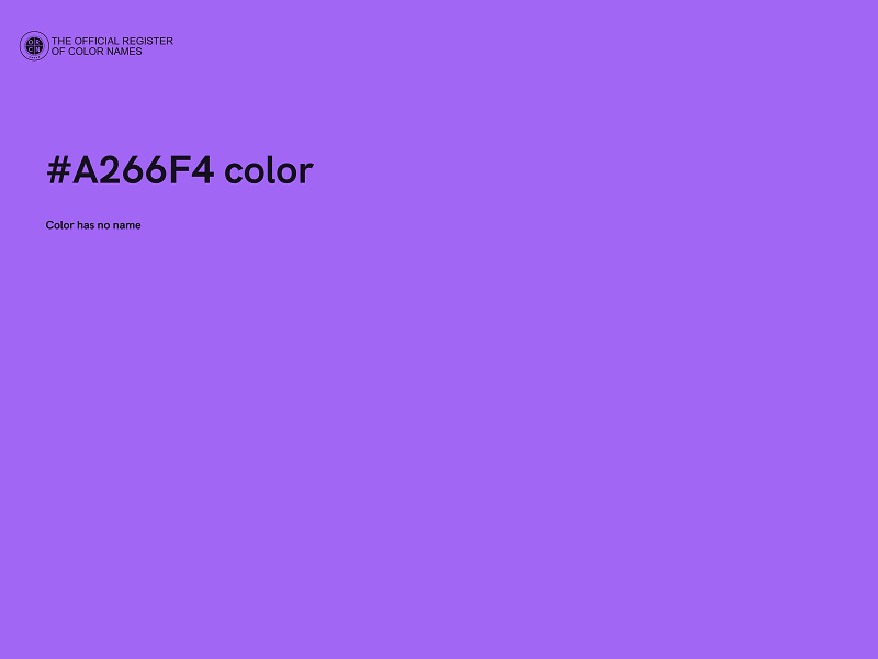 #A266F4 color image