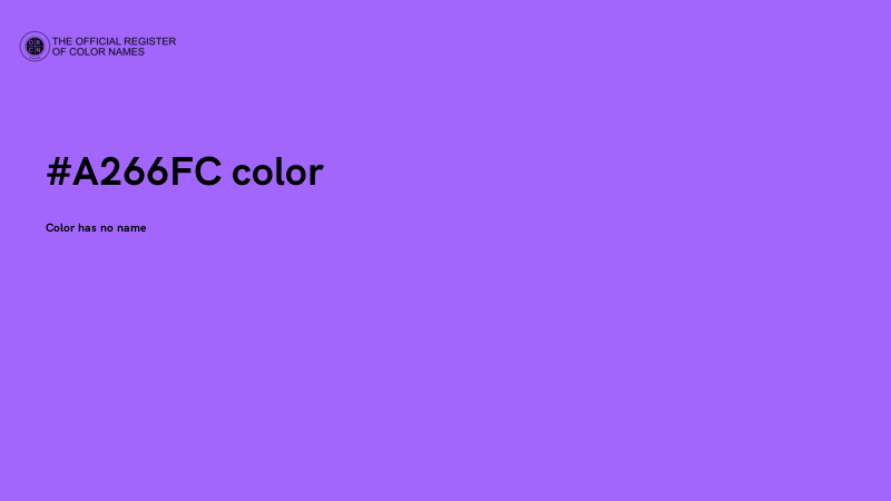 #A266FC color image