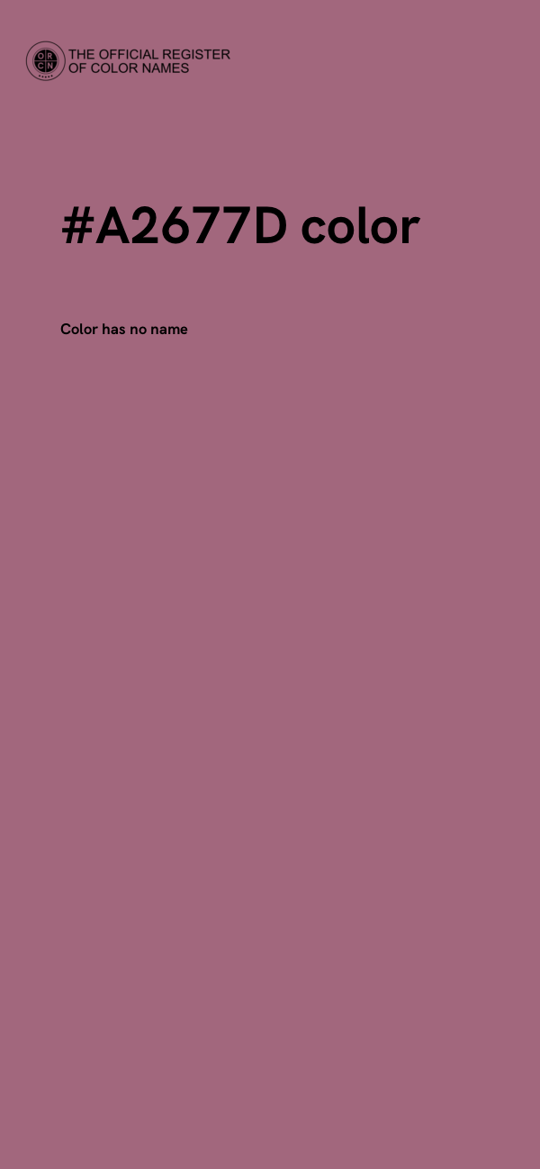 #A2677D color image