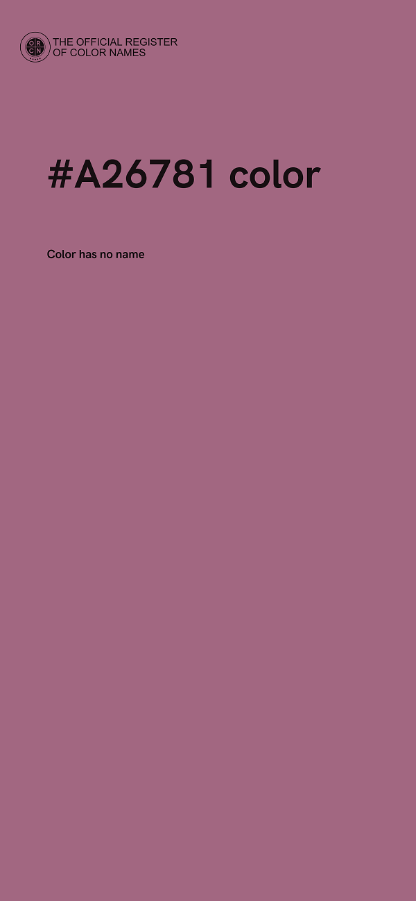 #A26781 color image