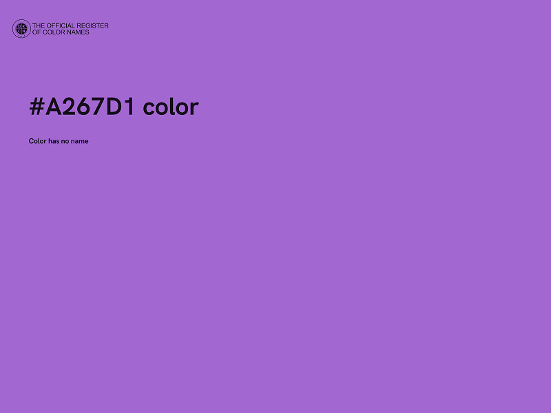 #A267D1 color image