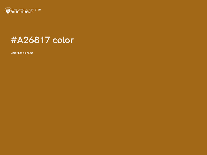 #A26817 color image