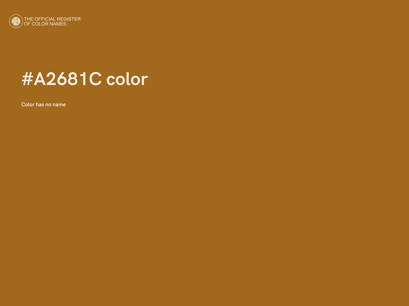 #A2681C color image