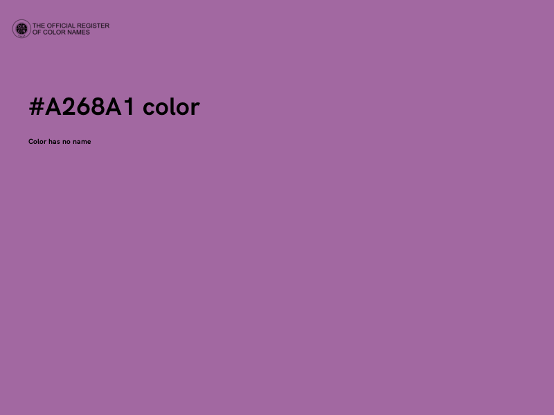 #A268A1 color image