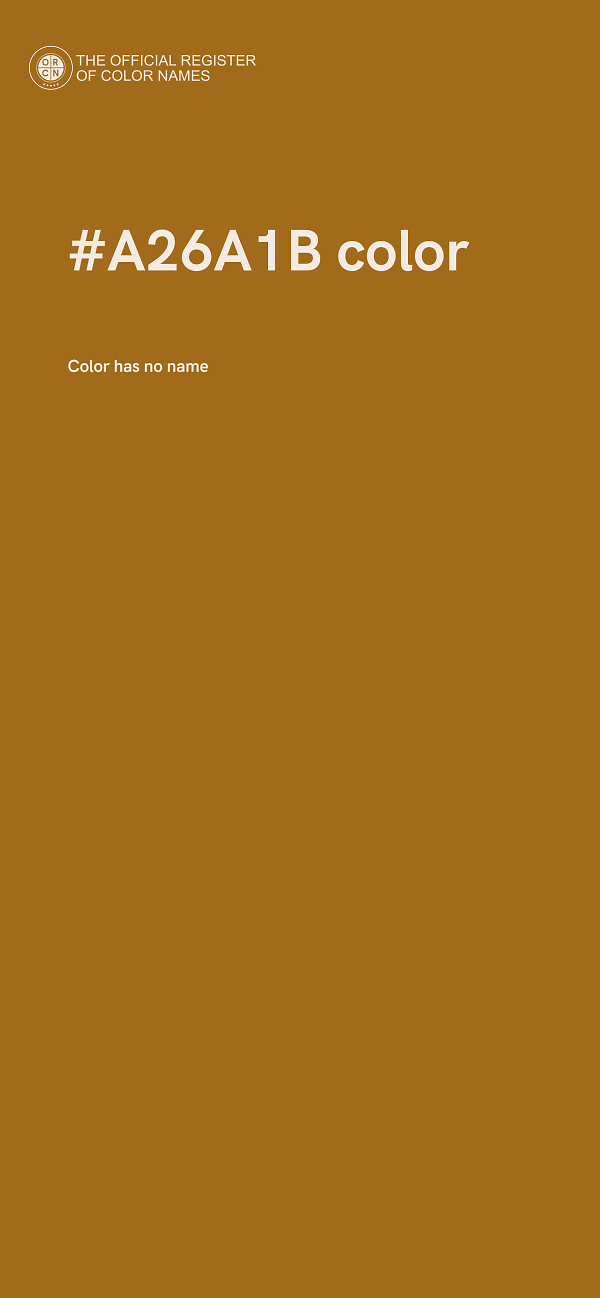 #A26A1B color image