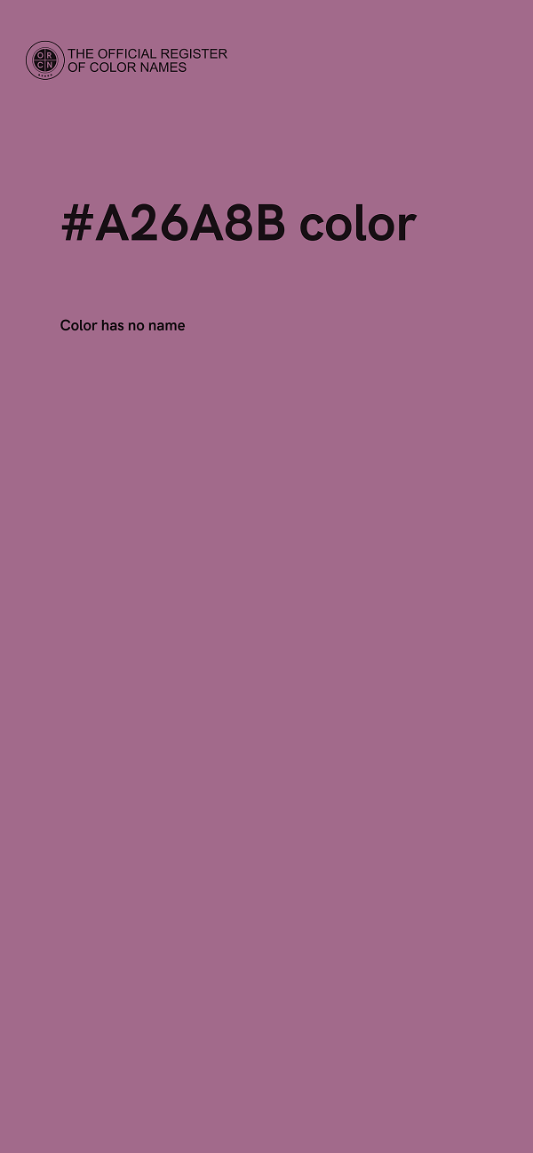 #A26A8B color image