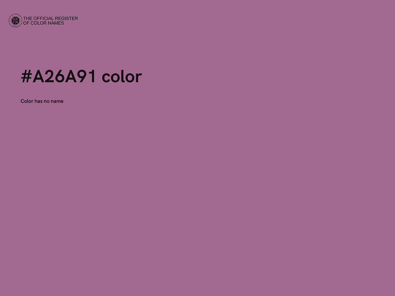 #A26A91 color image