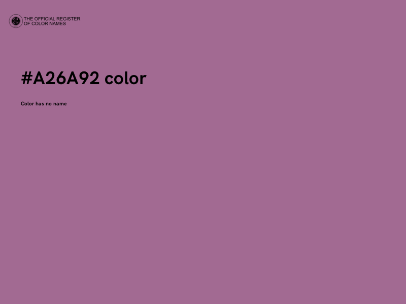 #A26A92 color image