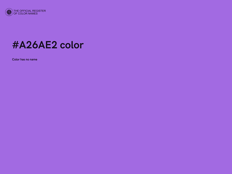 #A26AE2 color image