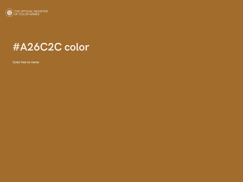 #A26C2C color image