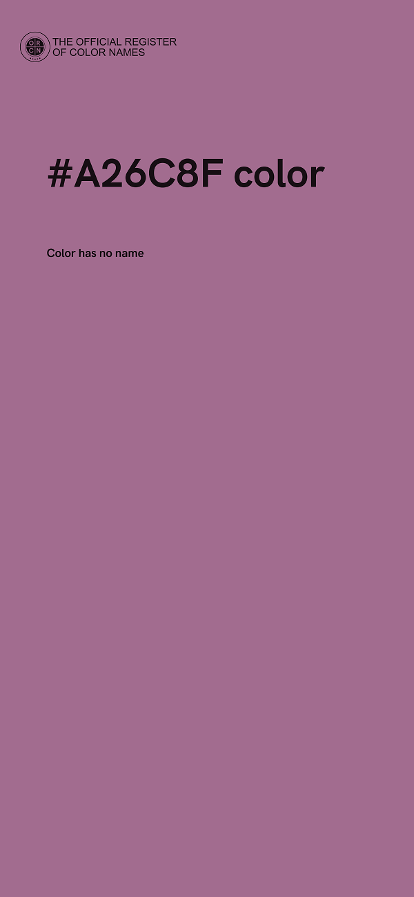 #A26C8F color image
