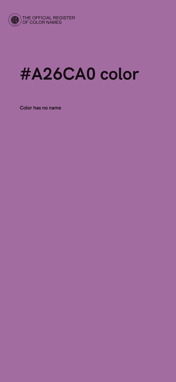 #A26CA0 color image