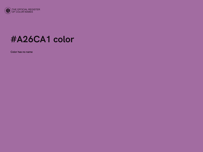 #A26CA1 color image