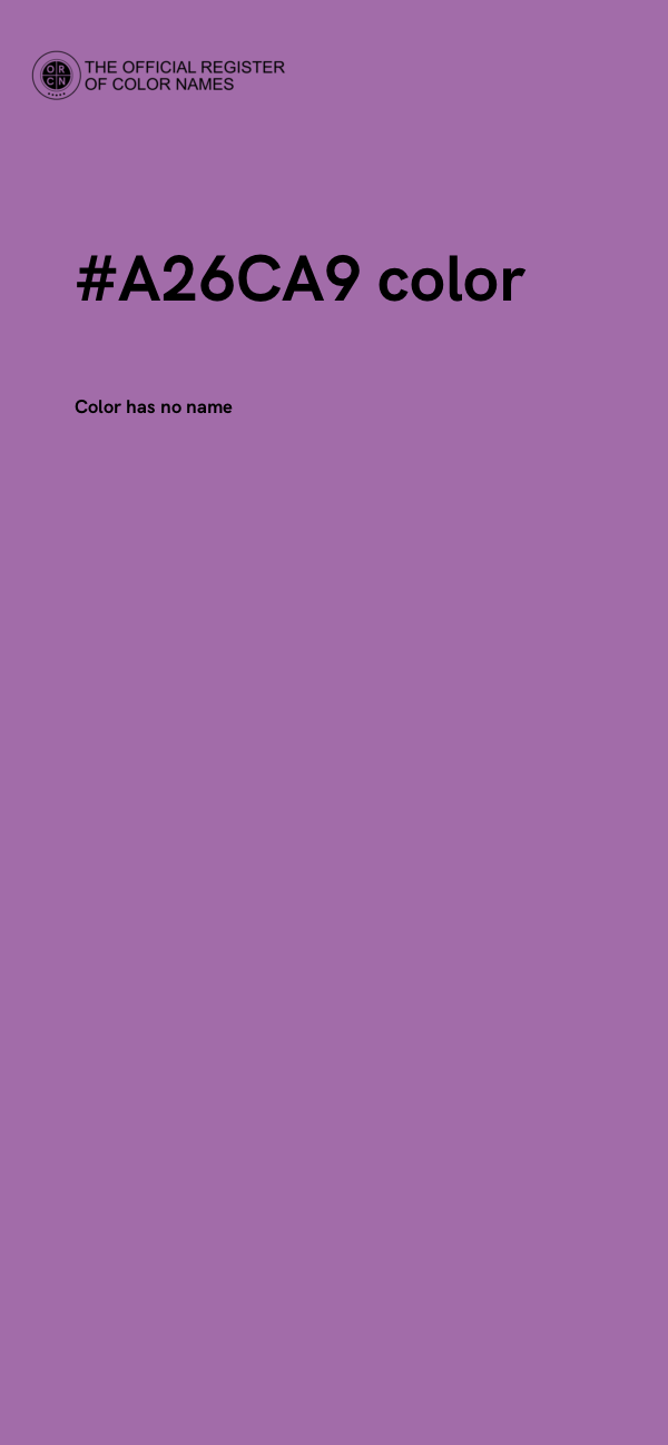 #A26CA9 color image