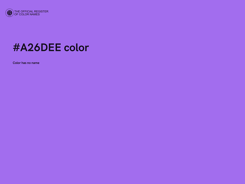 #A26DEE color image
