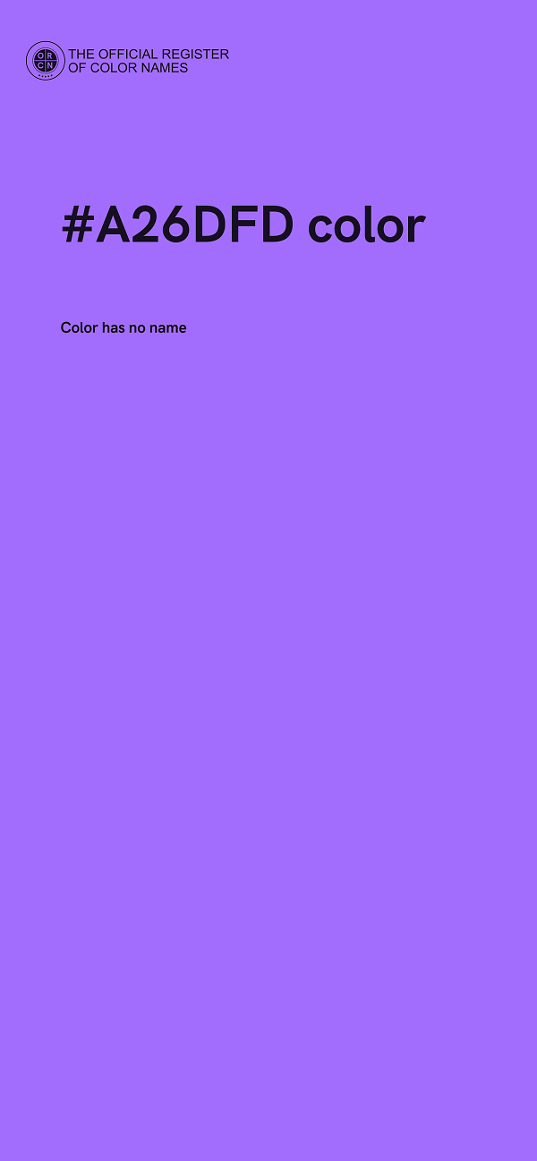 #A26DFD color image