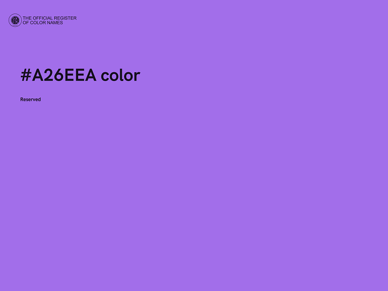 #A26EEA color image