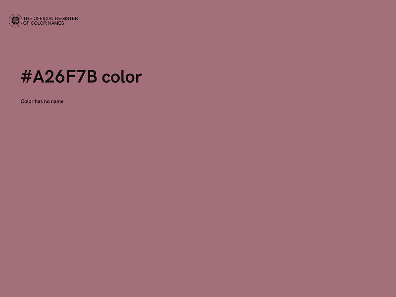 #A26F7B color image