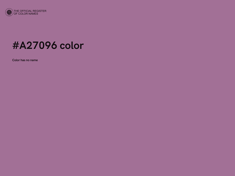 #A27096 color image