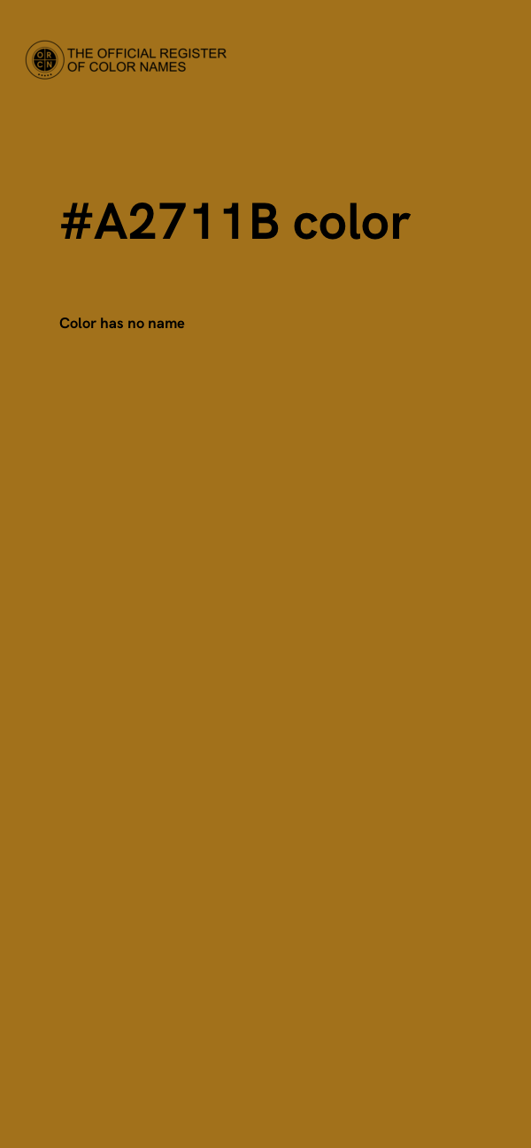 #A2711B color image