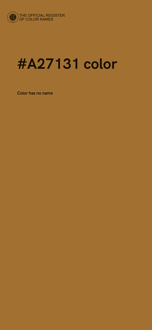 #A27131 color image