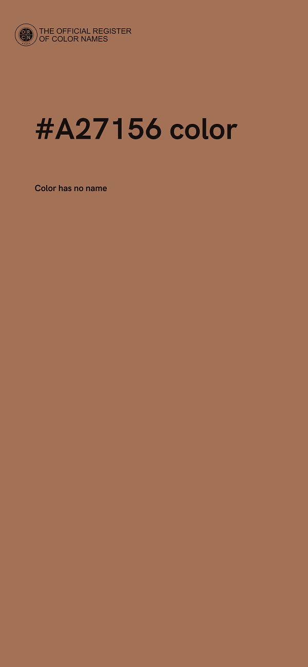 #A27156 color image