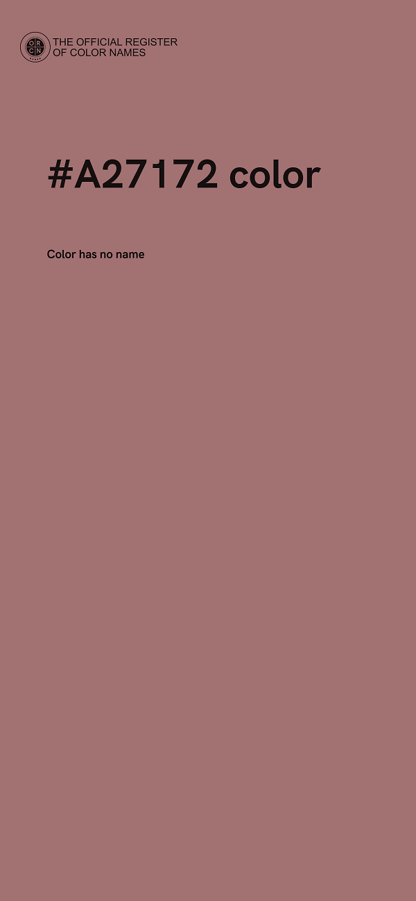 #A27172 color image