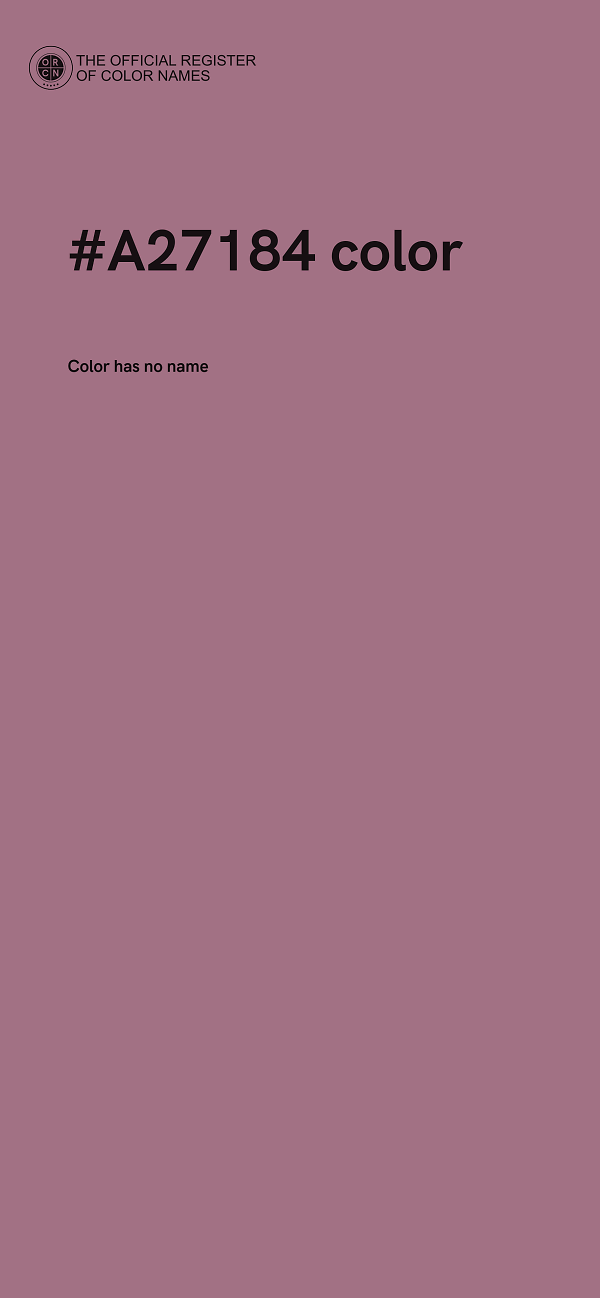 #A27184 color image
