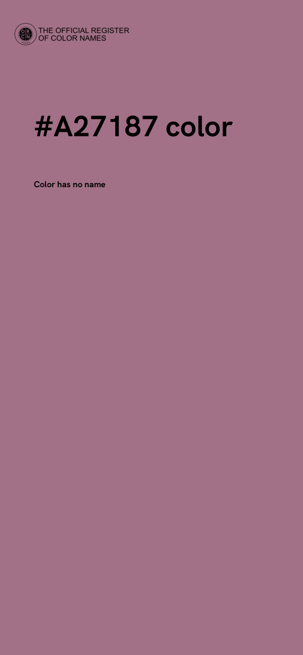 #A27187 color image