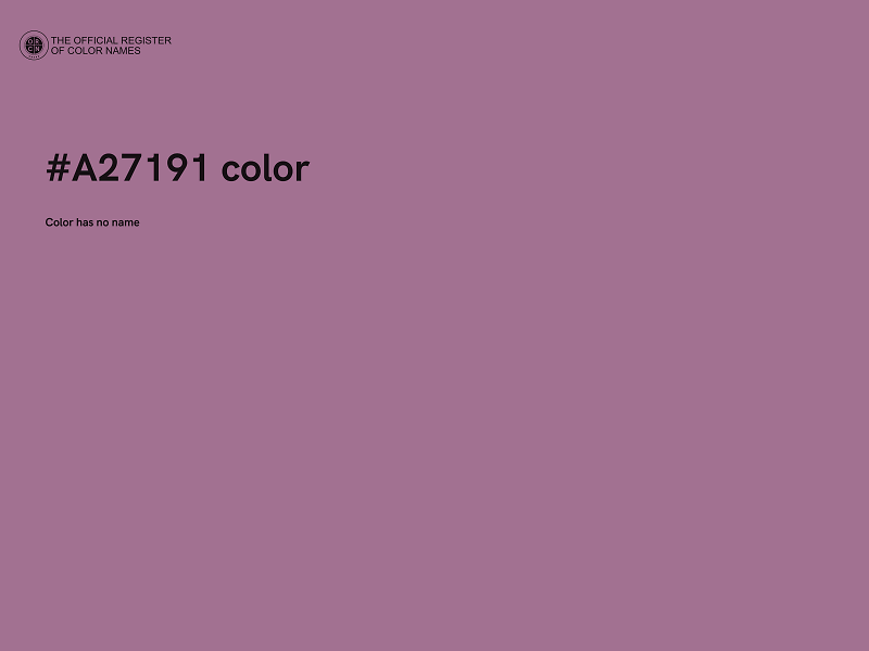 #A27191 color image