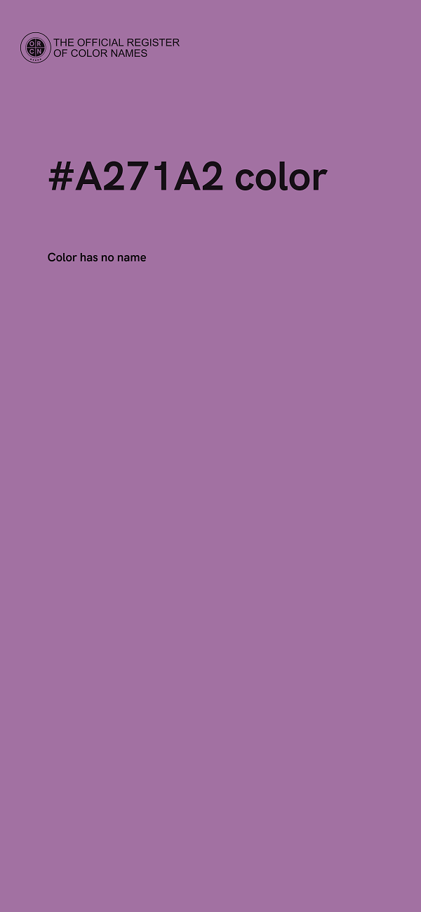 #A271A2 color image