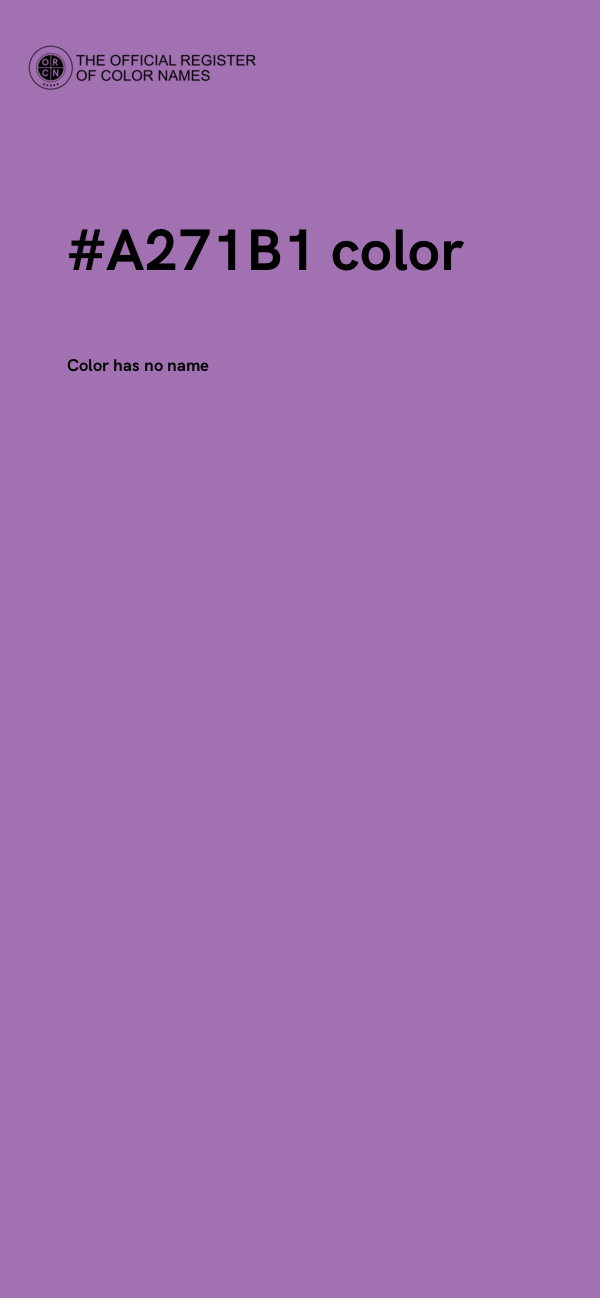 #A271B1 color image