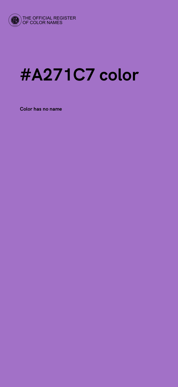 #A271C7 color image