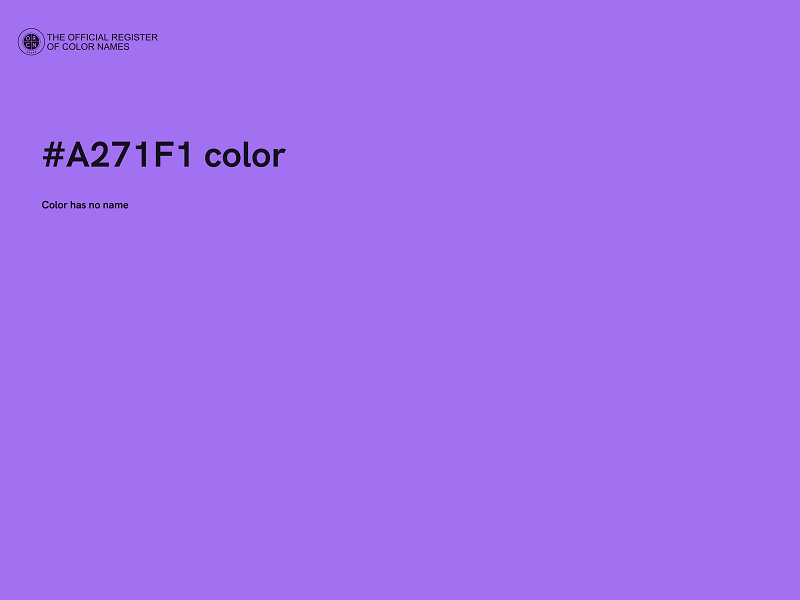 #A271F1 color image