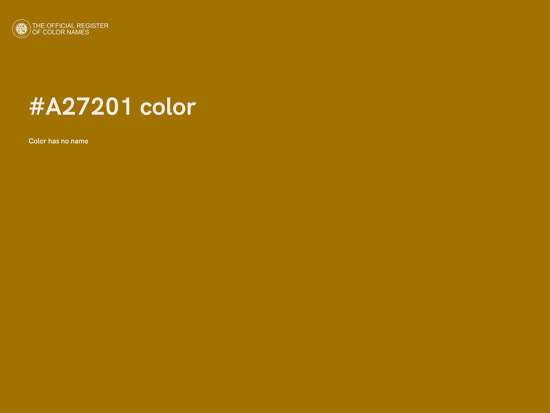 #A27201 color image