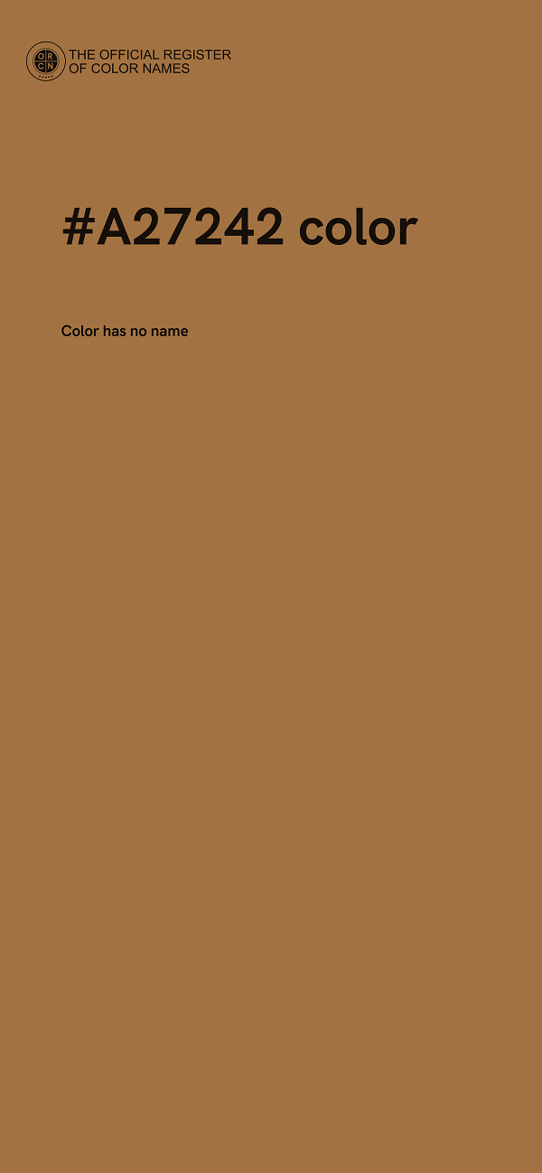 #A27242 color image