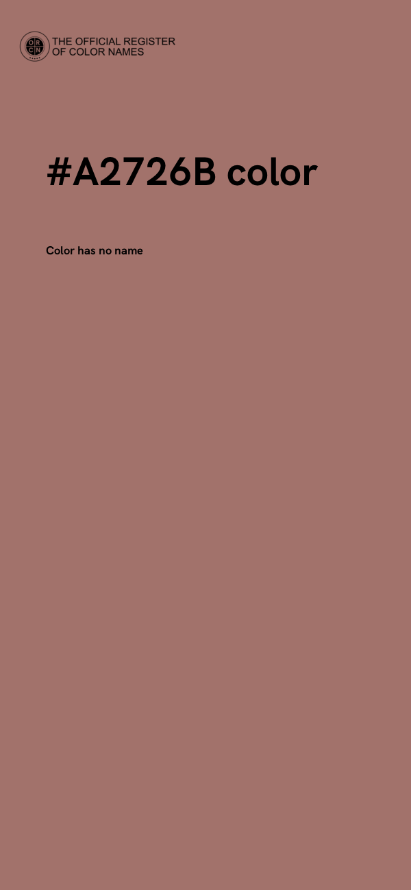 #A2726B color image