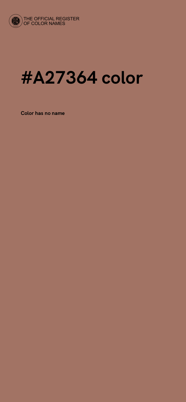 #A27364 color image