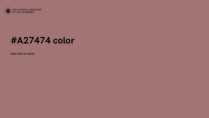 #A27474 color image