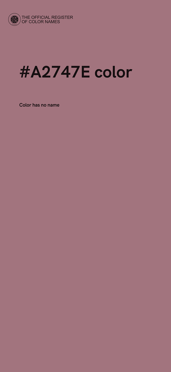 #A2747E color image
