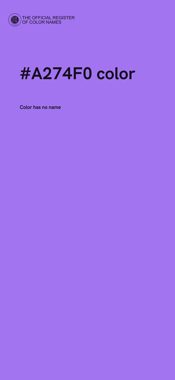 #A274F0 color image